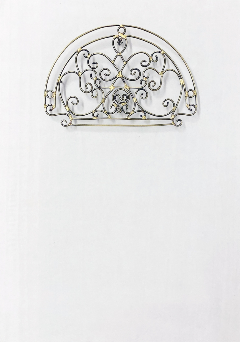 Najmun Nahar Keya Yume-no-sen (2) Gas welded brass and gold leaf on Japanese paper, wood, archival glue 16 x 11.5 in. 2019