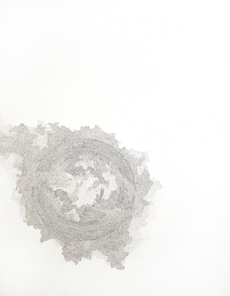 Grace Beck Holding My Breath, 2020 Graphite on rag paper 18h x 14w in