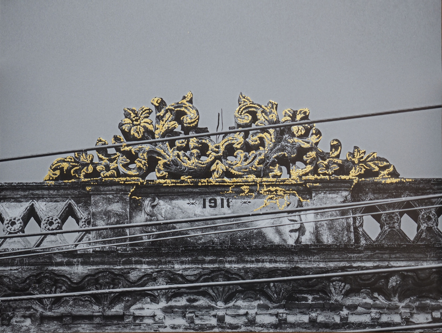 Najmun Nahar Keya Kintsugi Dhaka (14), 2020 Photograph on archival paper, gold leaf, archival glue 12h x 16w in