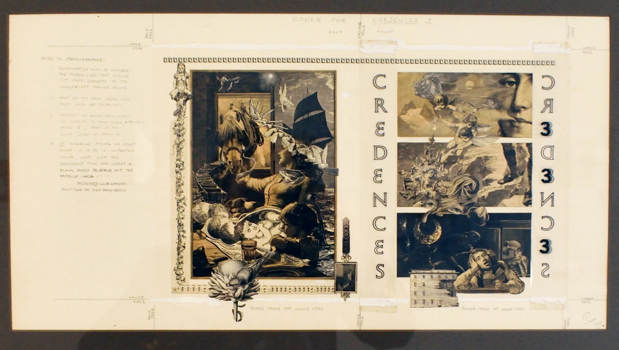 Jess (Collins) Cover for Credences 3, 1976