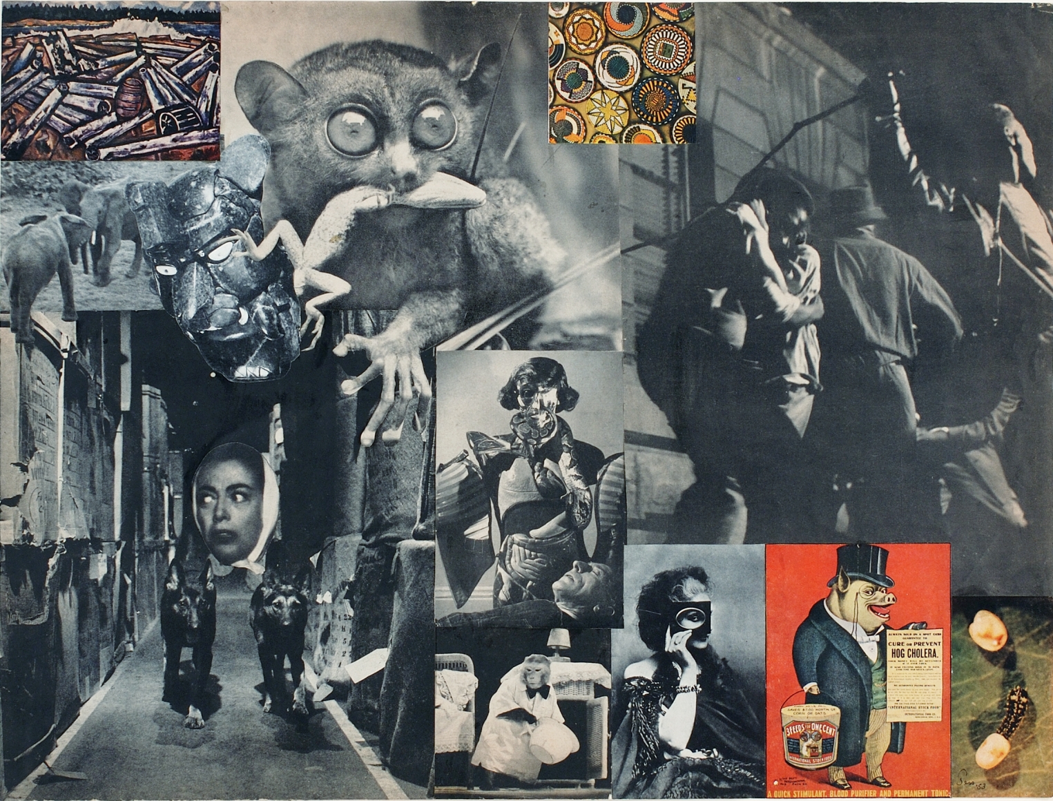 Jess (Collins), Untitled (with Joan Crawford head)