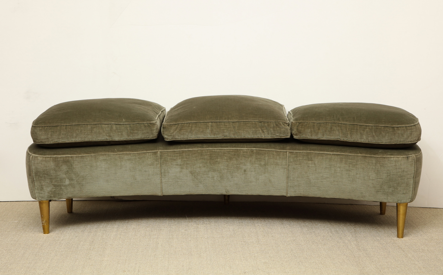 Curved Velvet Bench Collections Eric Appel