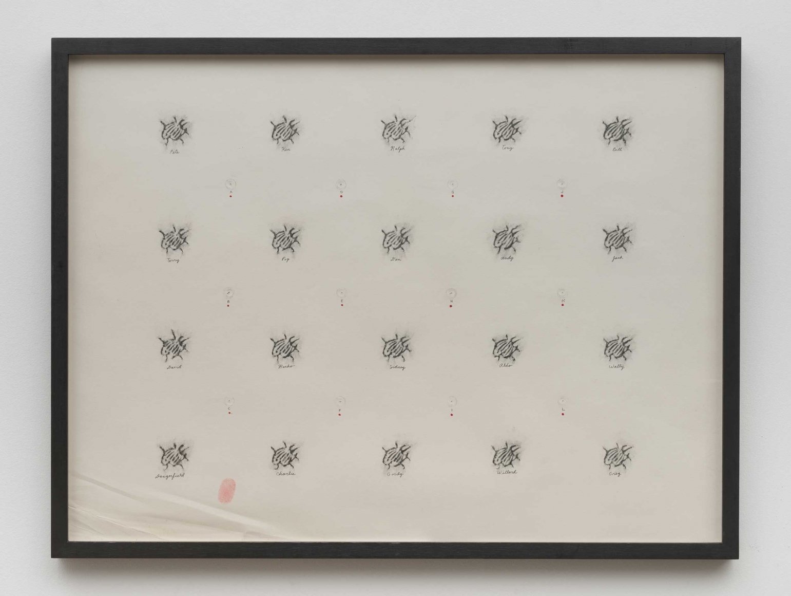 David Lynch, Untitled (from a "Ricky Board")