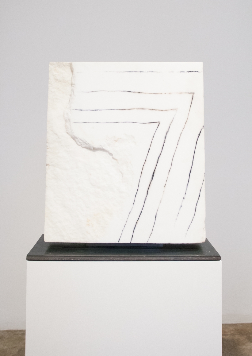 Beverly Pepper, Etched Pentimento (Bianco Assoluto di Carrara), 2007