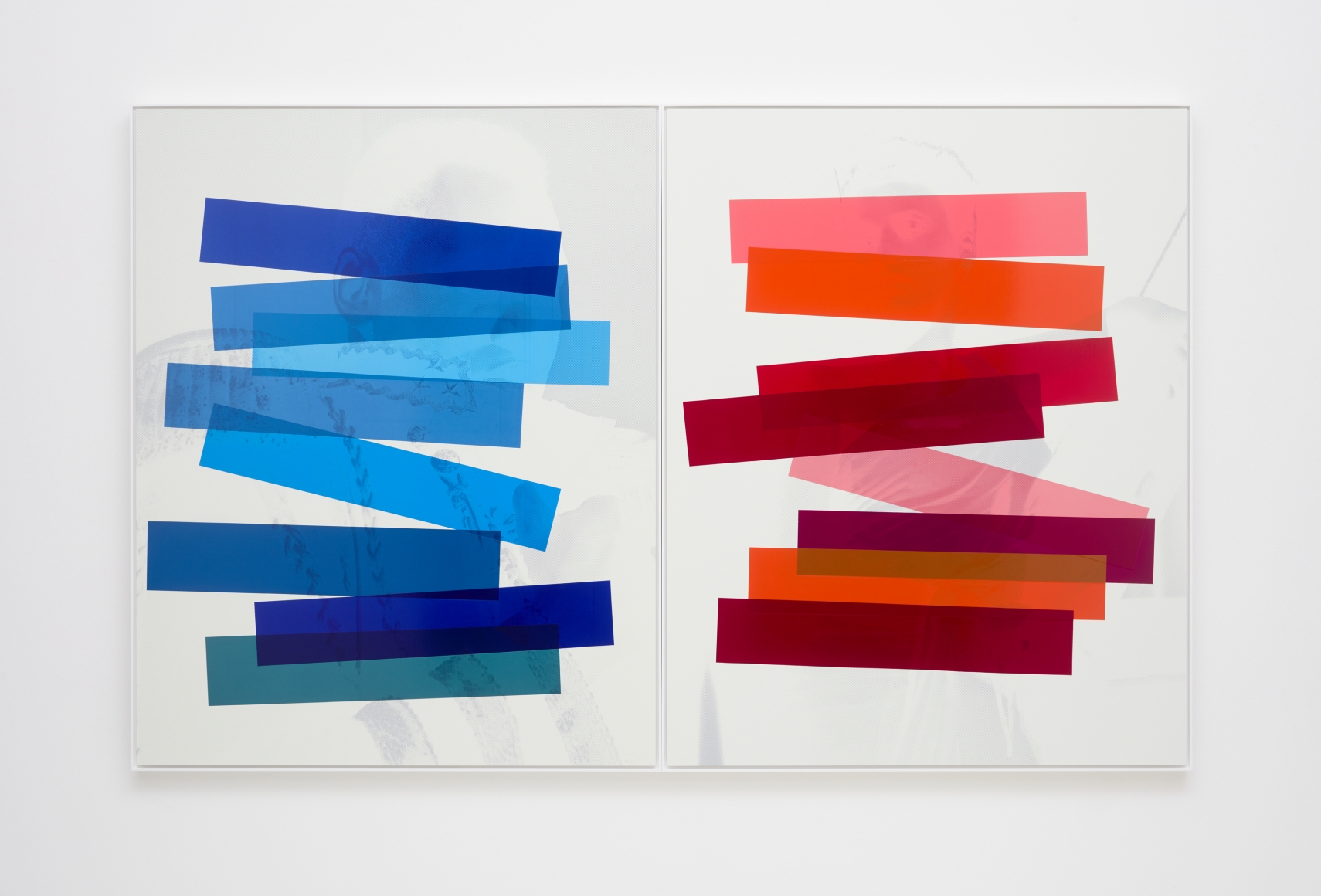 Hank Willis Thomas "Interaction of Color" (Josef Albers diptych) (variation without flash), 2019