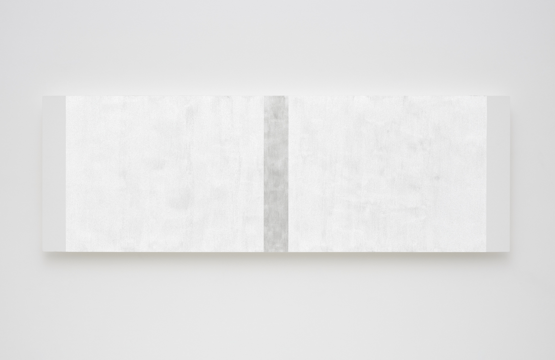 Mary Corse Untitled (White Narrow Inner Band with White Sides, Beveled), 2020