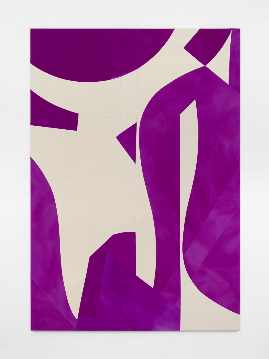 Sarah Crowner Standing and Hanging Forms, Violet, 2019