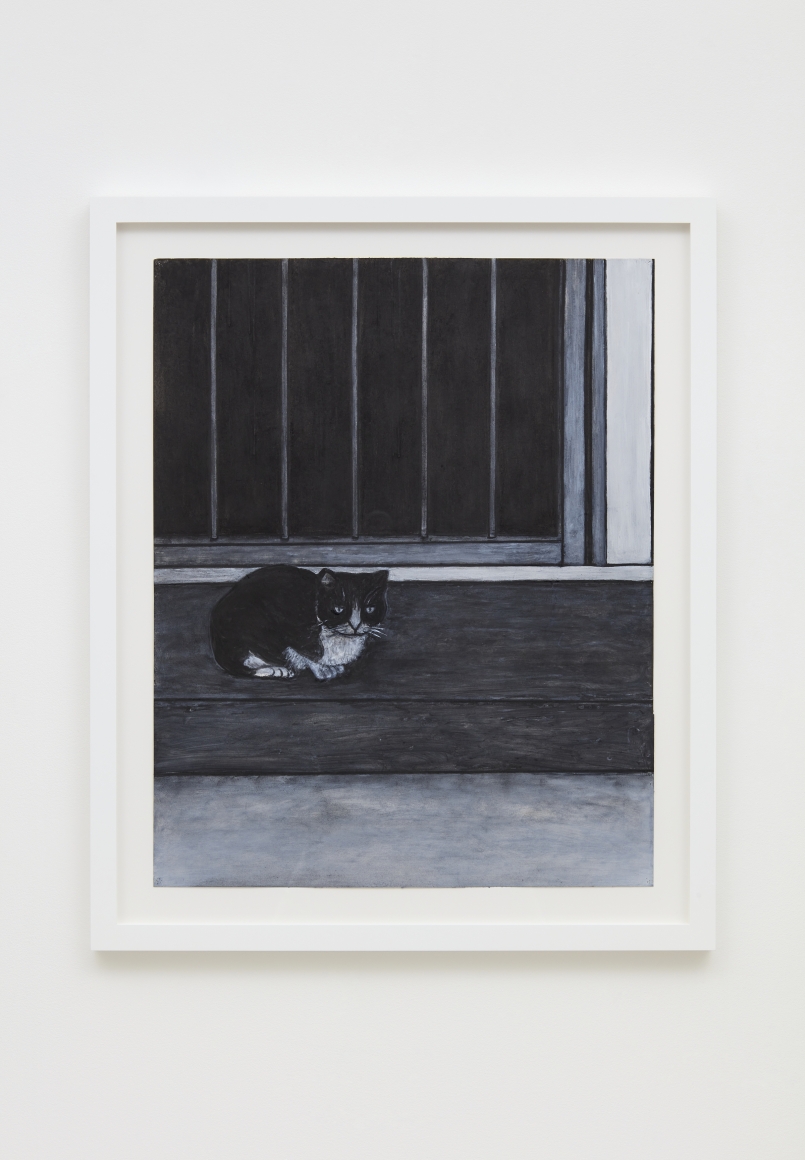 Willie Birch, Cat on Porch, 2009