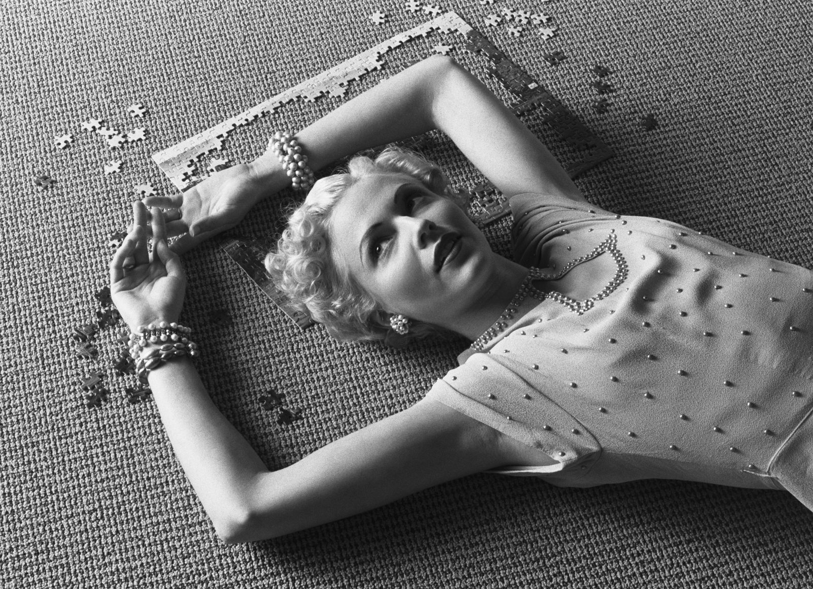 Girl With Jigsaw Puzzle, 1994, Archival Pigment Print