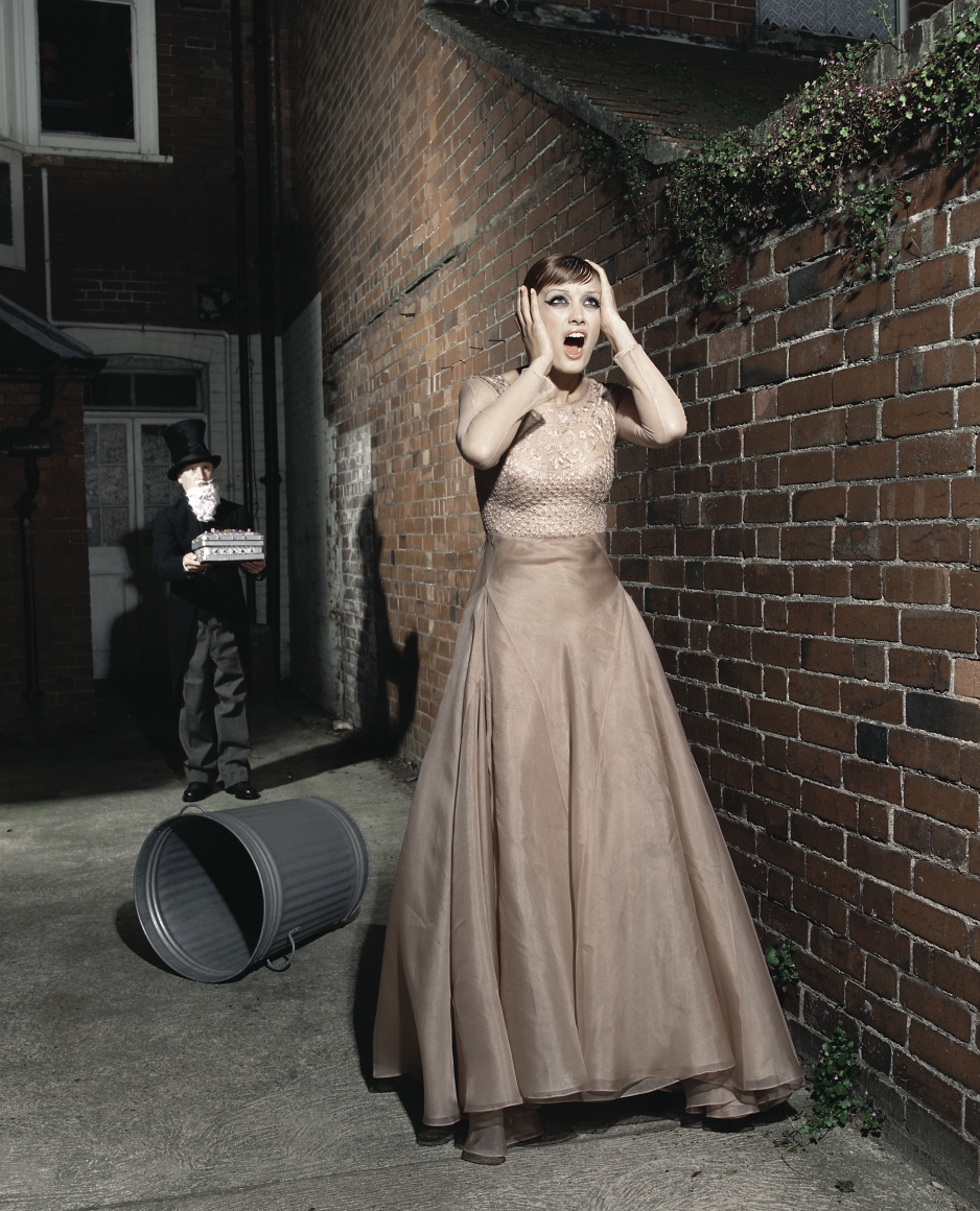 Untitled (Model Screaming in Alley), 1995, Archival Pigment Print