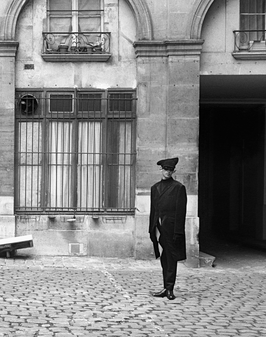 Masquerade Man in Courtyard, Paris, 1992, Archival Pigment Print