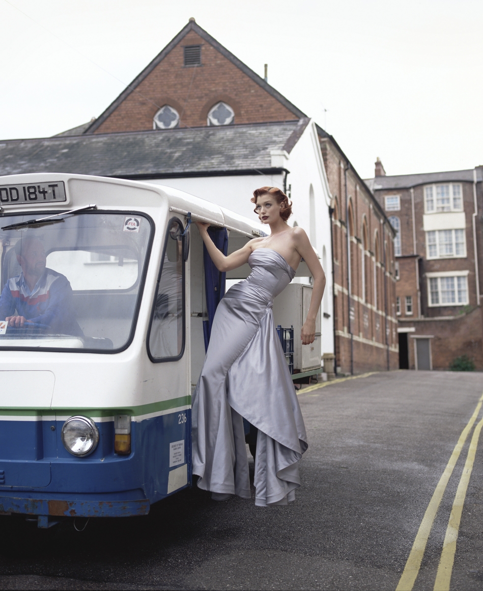 Model on Milk Lorry, England, 1995, Archival Pigment Print