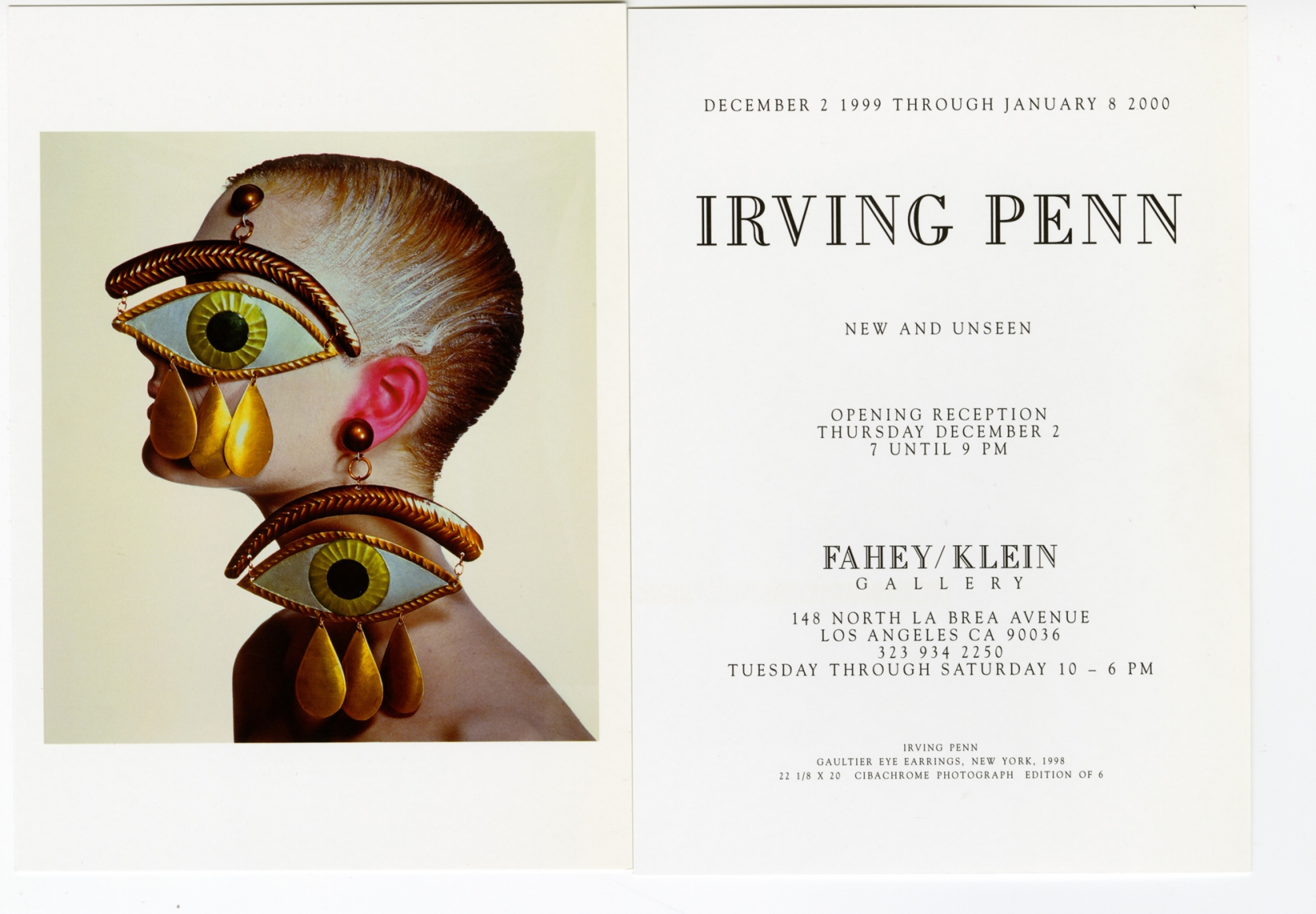 New and Unseen Irving Penn Exhibitions Fahey Klein Gallery