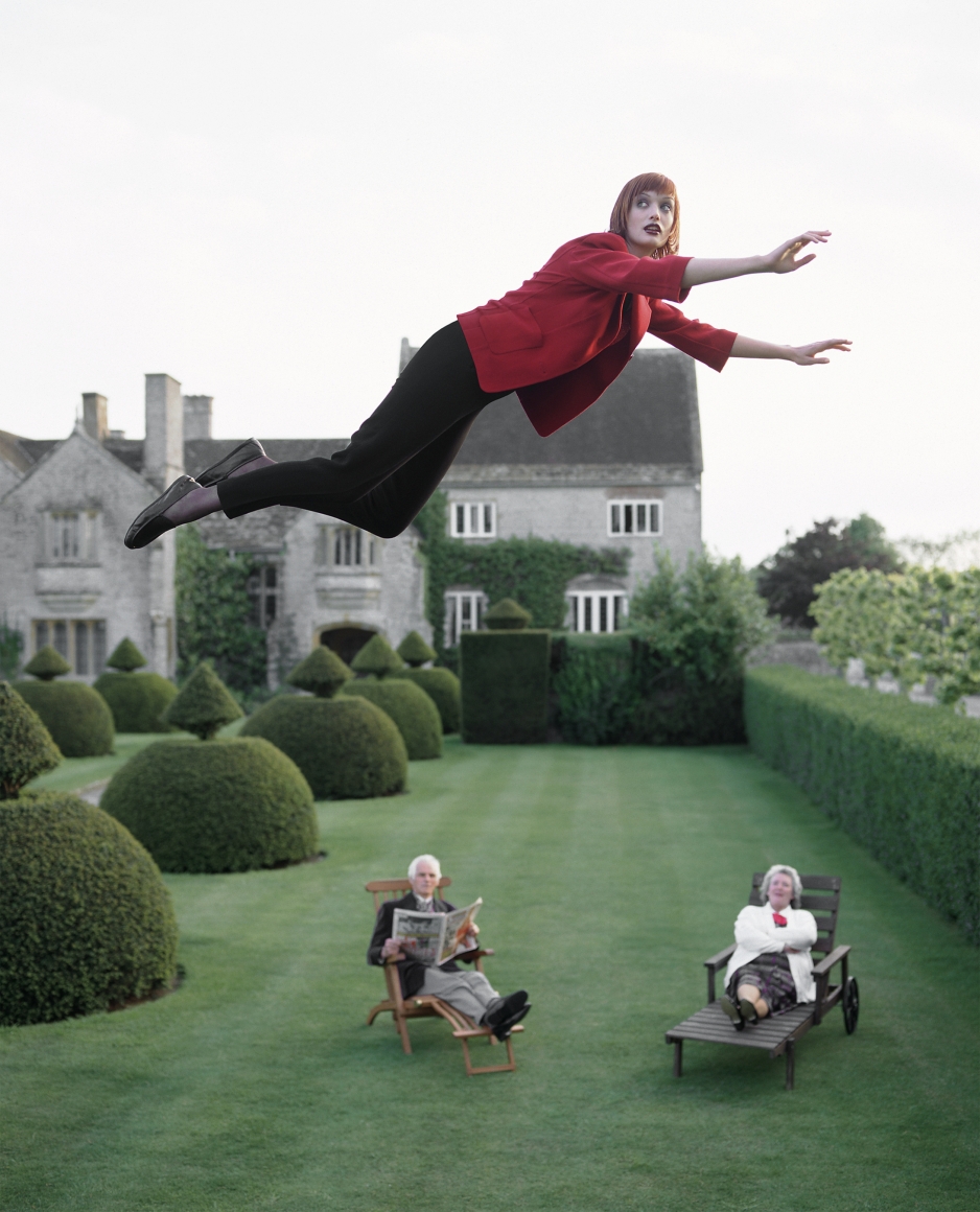 Untitled (Model Inspects Estate), England, 1995, Archival Pigment Print
