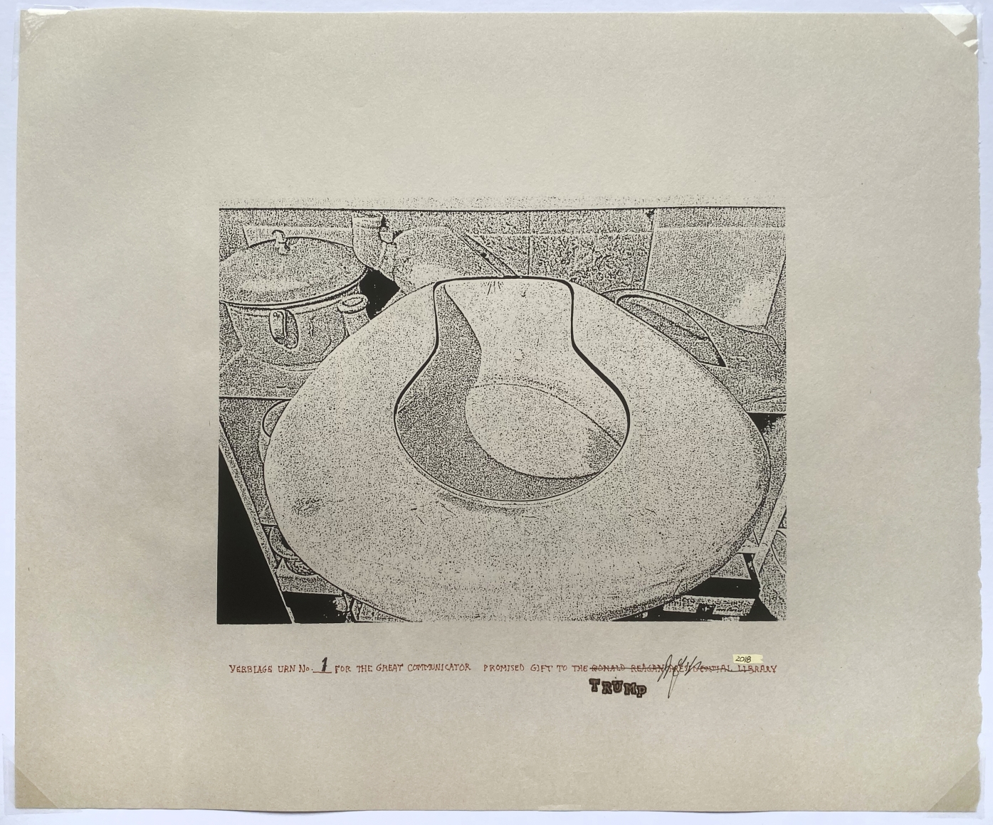 Verbiage Urns, Verbiage Urn_no. 1, DG Krueger, embellished screenprints