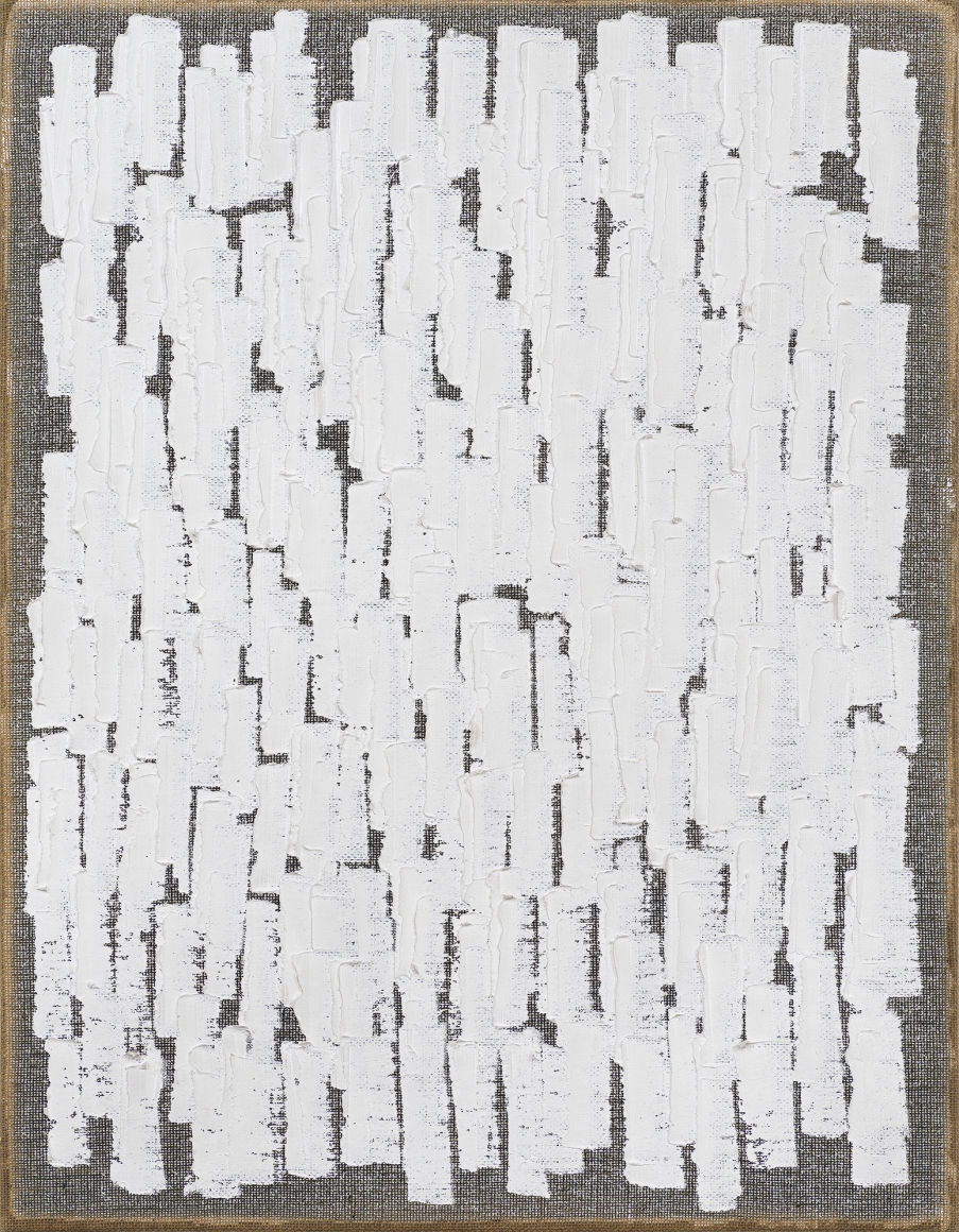 Ha Chong-Hyun (b. 1935) Conjunction 20-74, 2020 Oil on hemp cloth 46.06 x 35.83 inches 117 x 91 cm