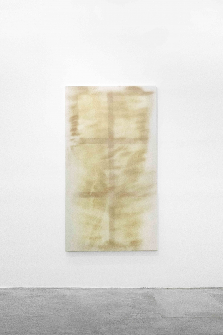 Tania Pérez Córdova (b. 1979) Panorama, 2020 Professional airbrush sunless spray tan on canvas 82.68 x 45.67 inches