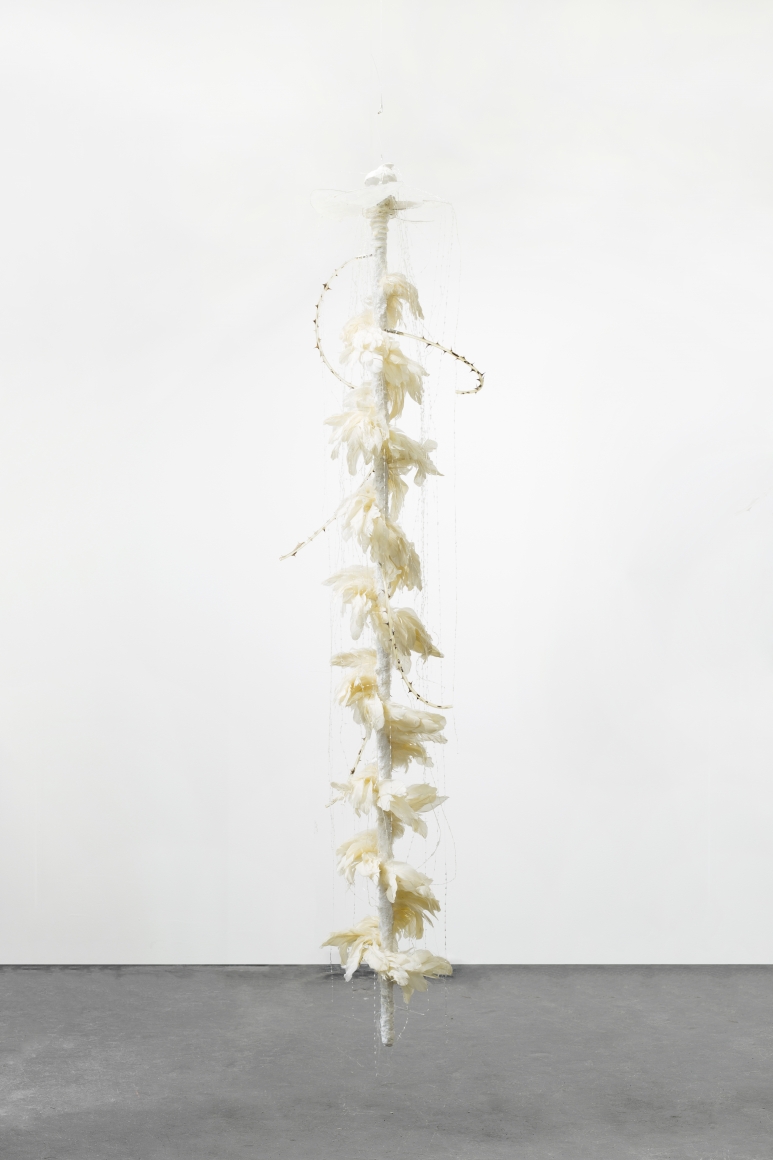 Minouk Lim (b. 1968) Portable Keeper - Frequency, 2012-2018 Fan, metal, glue, cord 78.74 x 15.75 x 15.75 inches 200 x 40 x 40 cm