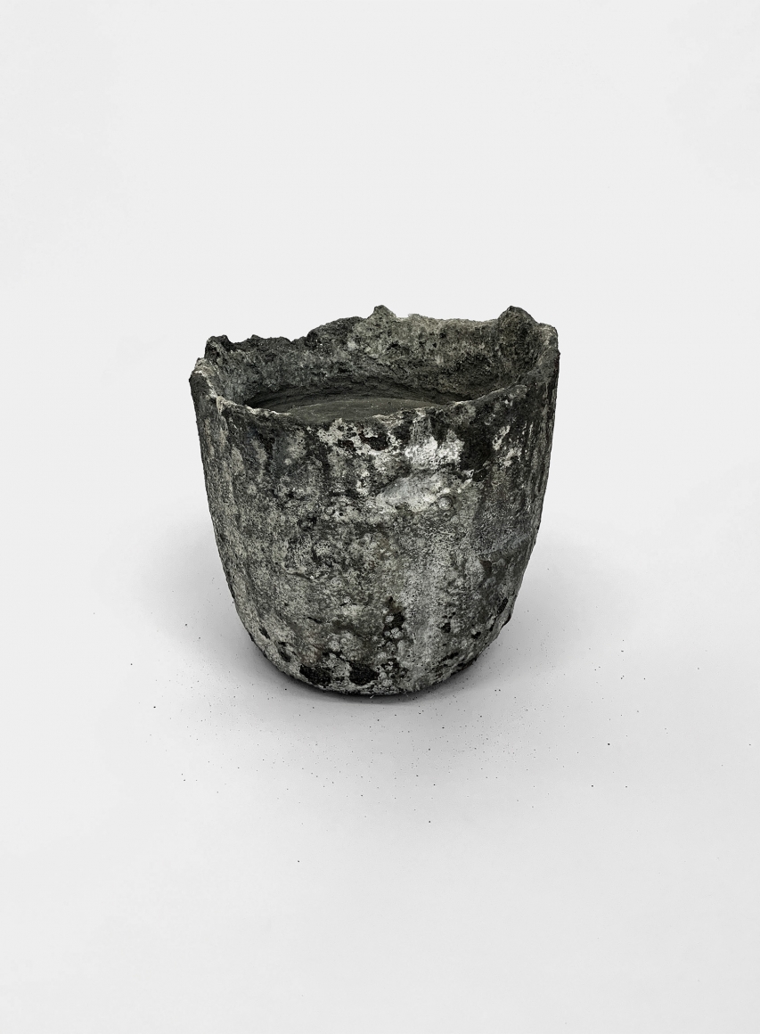 Tania Perez Cordova, Iron Rain, 2020 Marble, contact lenses with personalized prescription 11 × 11 × 10 3/5 in 28 × 28 × 27 cm, Tina Kim Gallery