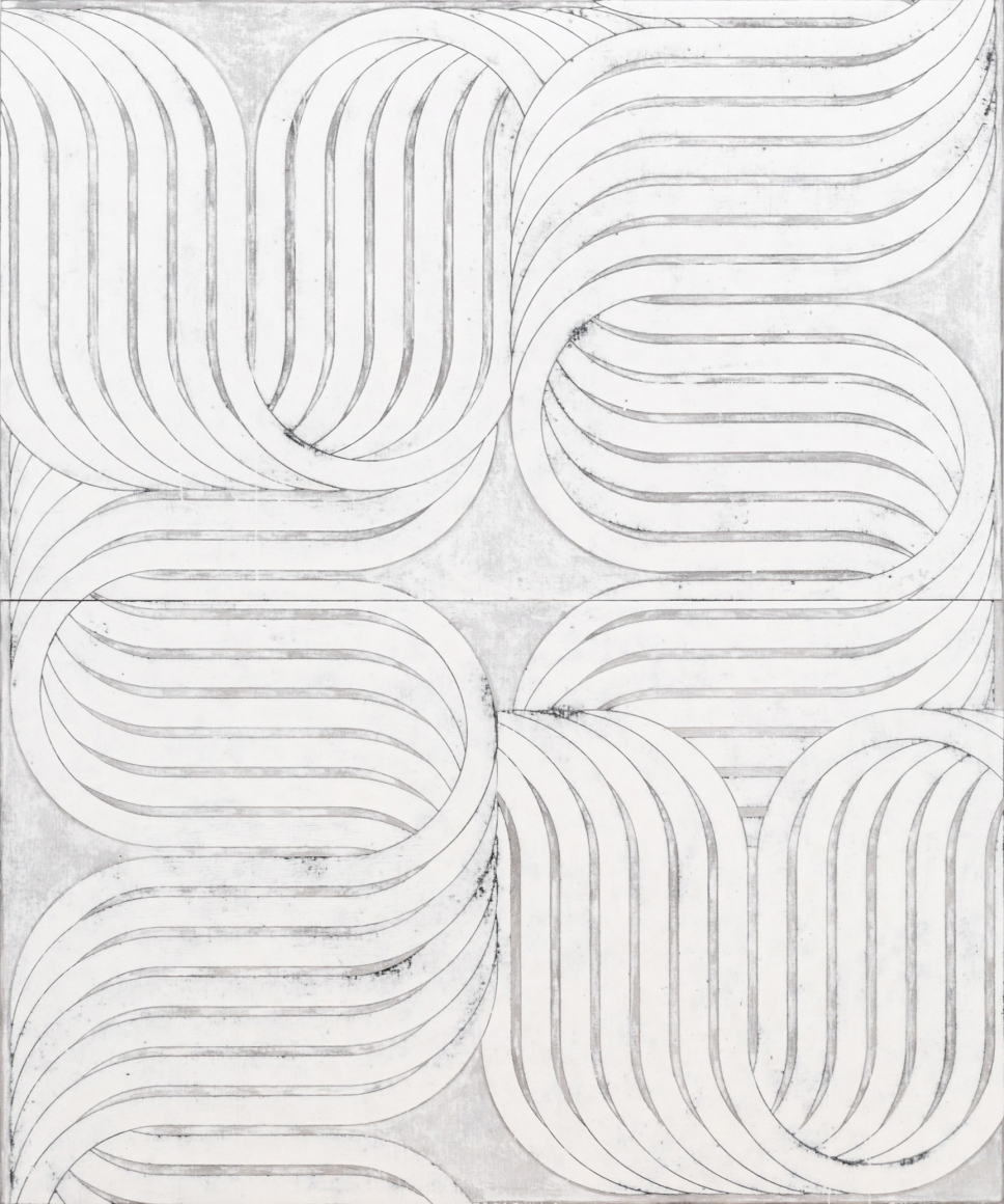 Davide Balliano (b. 1983) UNTITLED_0176, 2020 Plaster, gesso & varnish on Belgian linen 96 x 80 inches 243.8 x 203.2 cm