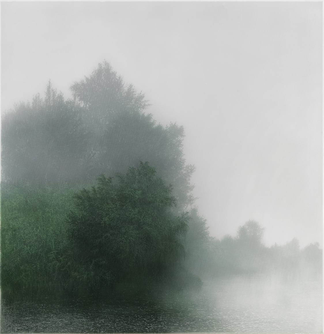 Kibong Rhee (b. 1957) Lost Hill, 2020 Polyester fiber, acrylic on canvas 57.48 x 55.12 inches 146 x 140 cm