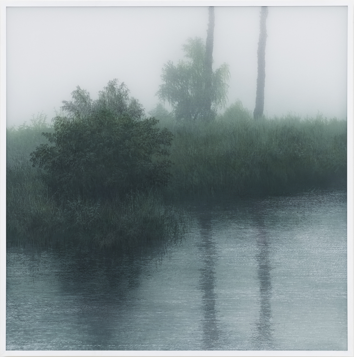 Kibong Rhee (b. 1957) Riverflow to 9, 2019 Polyester fiber, acrylic pigment on canvas 41.14 x 41.14 inches 104.5 x 104.5 cm