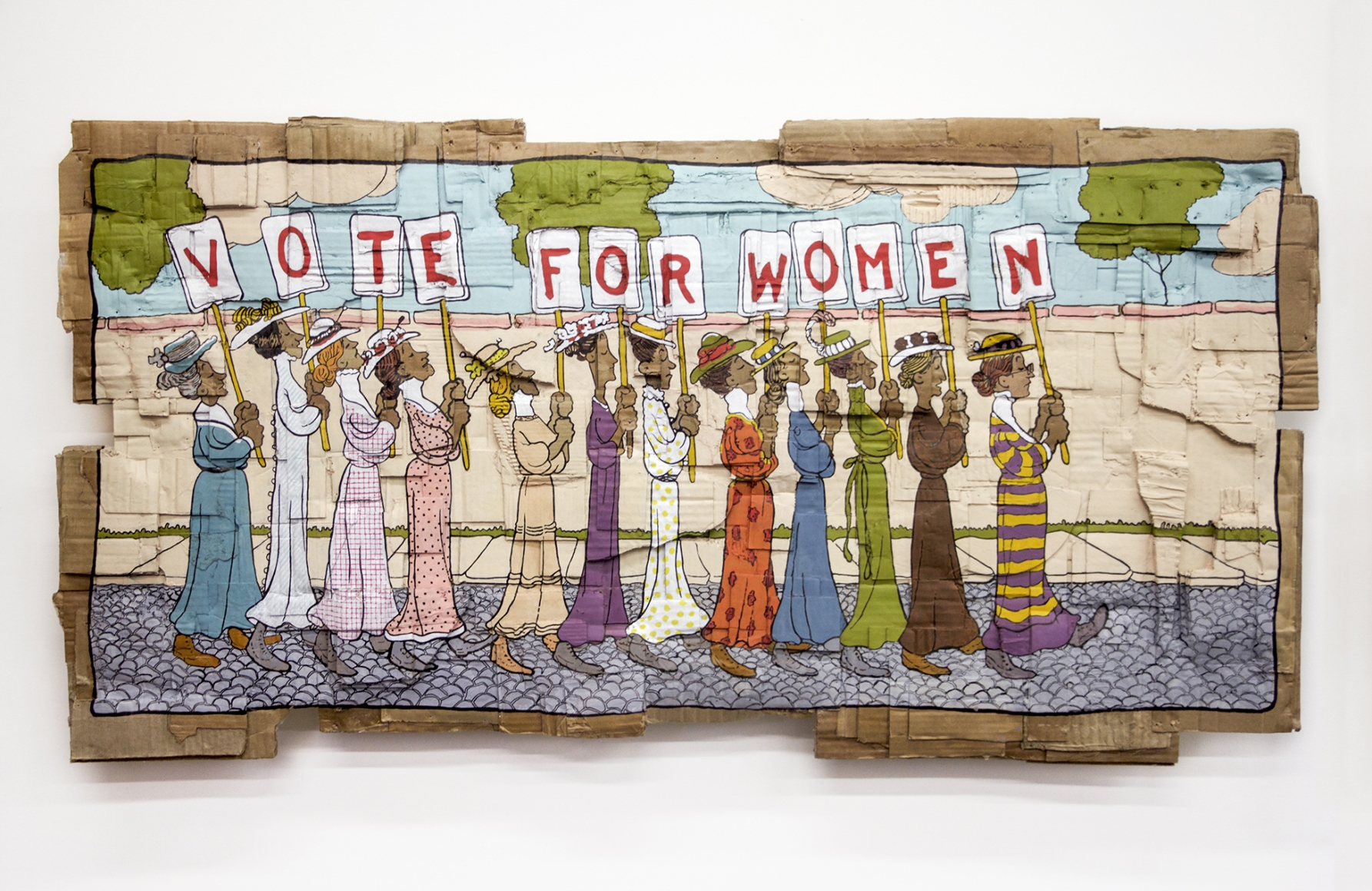 Andrea Bowers Vote For Women (Marching Women), 2017