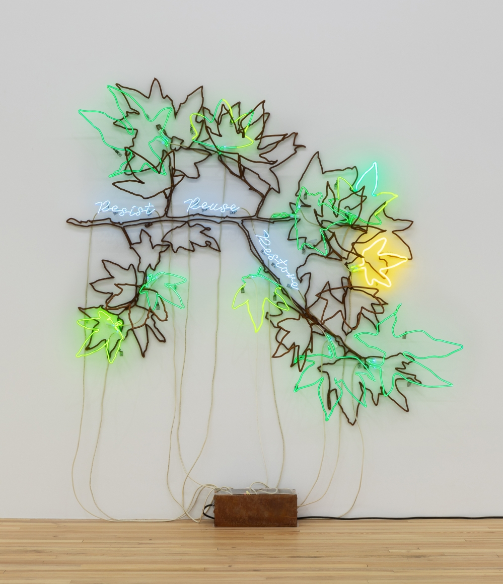 Andrea Bowers, Ecofeminist Sycamore Branches: Resist Reuse Restore, 2019