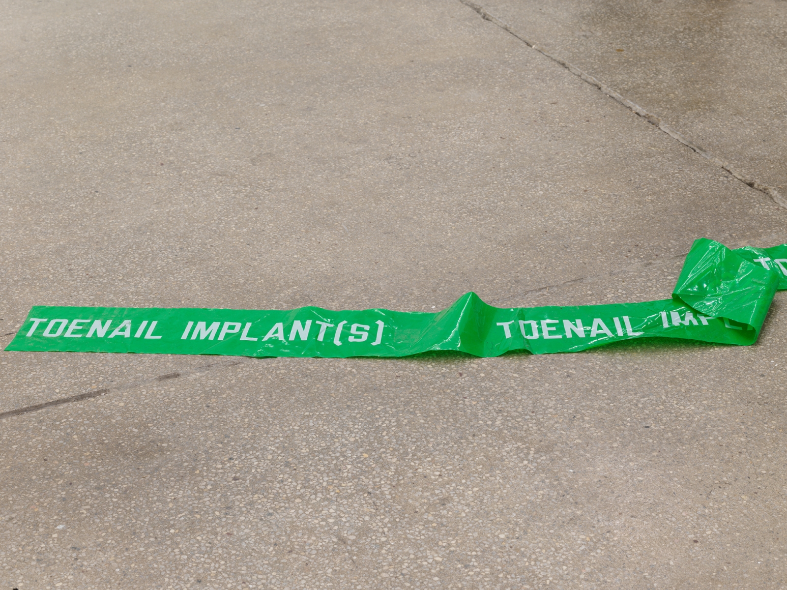 Darren Bader toenail implant(s)