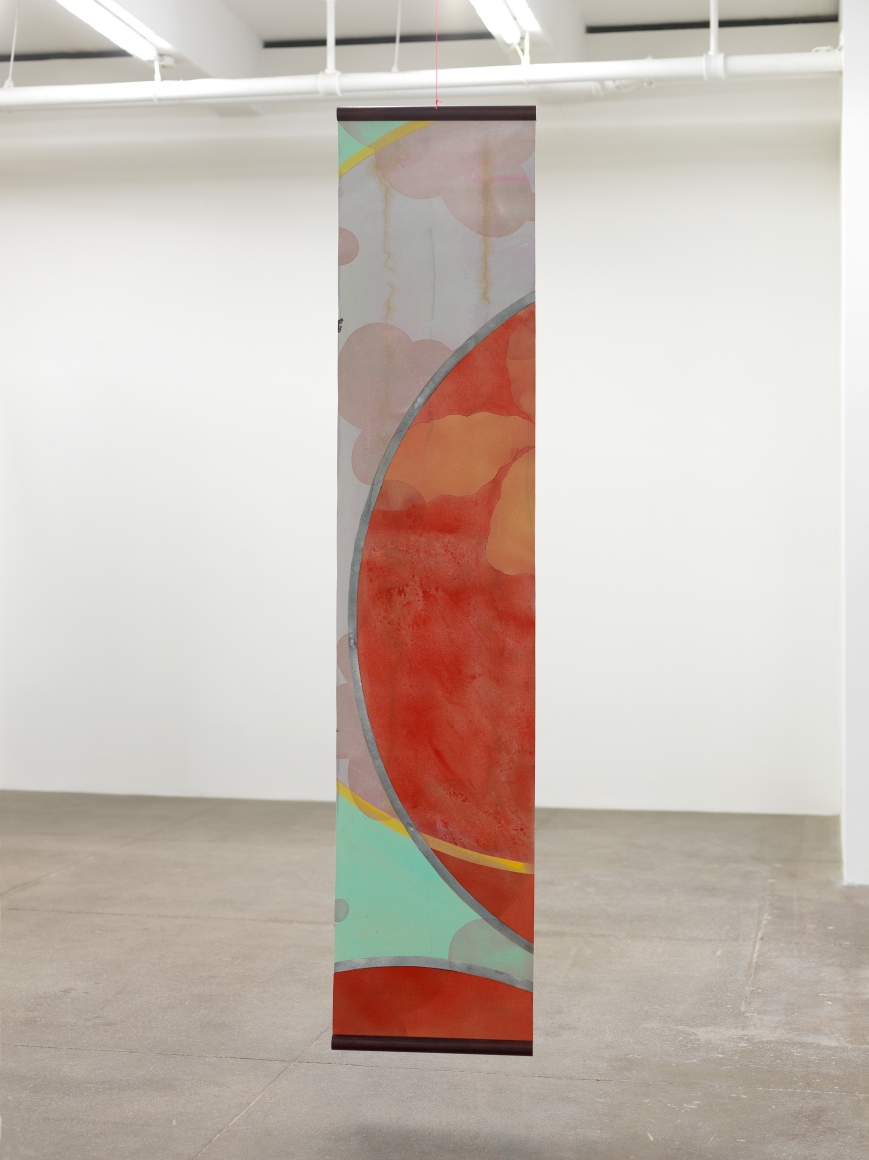 Billy Al BengstonUntitled, 1975Acrylic on canvas and wooden dowels93 1/2 x 19 1/2 in (237.5 x 49.5 cm)