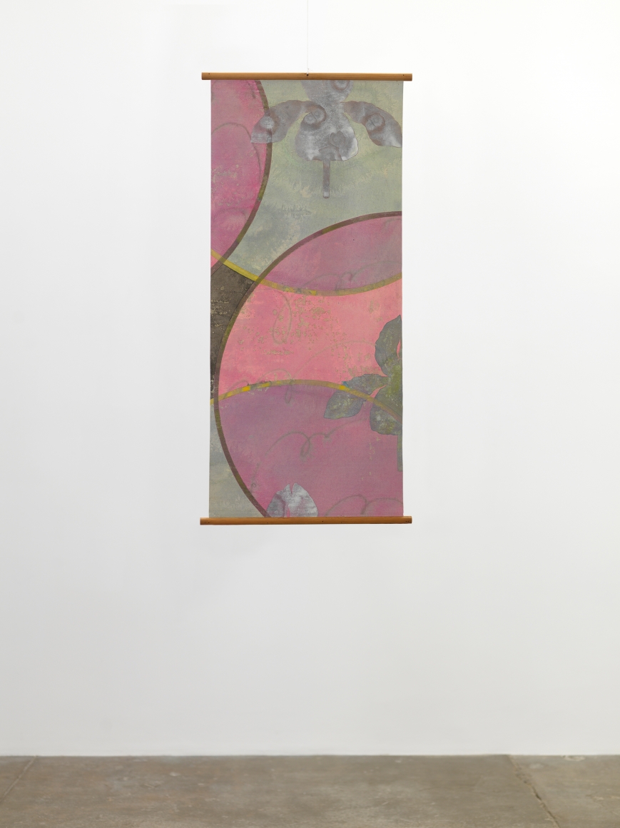 Billy Al BengstonPolyneura Latissima Draculas, 1975Acrylic on canvas and wooden dowels41 x 18 1/4 in (104.1 x 46.4 cm)