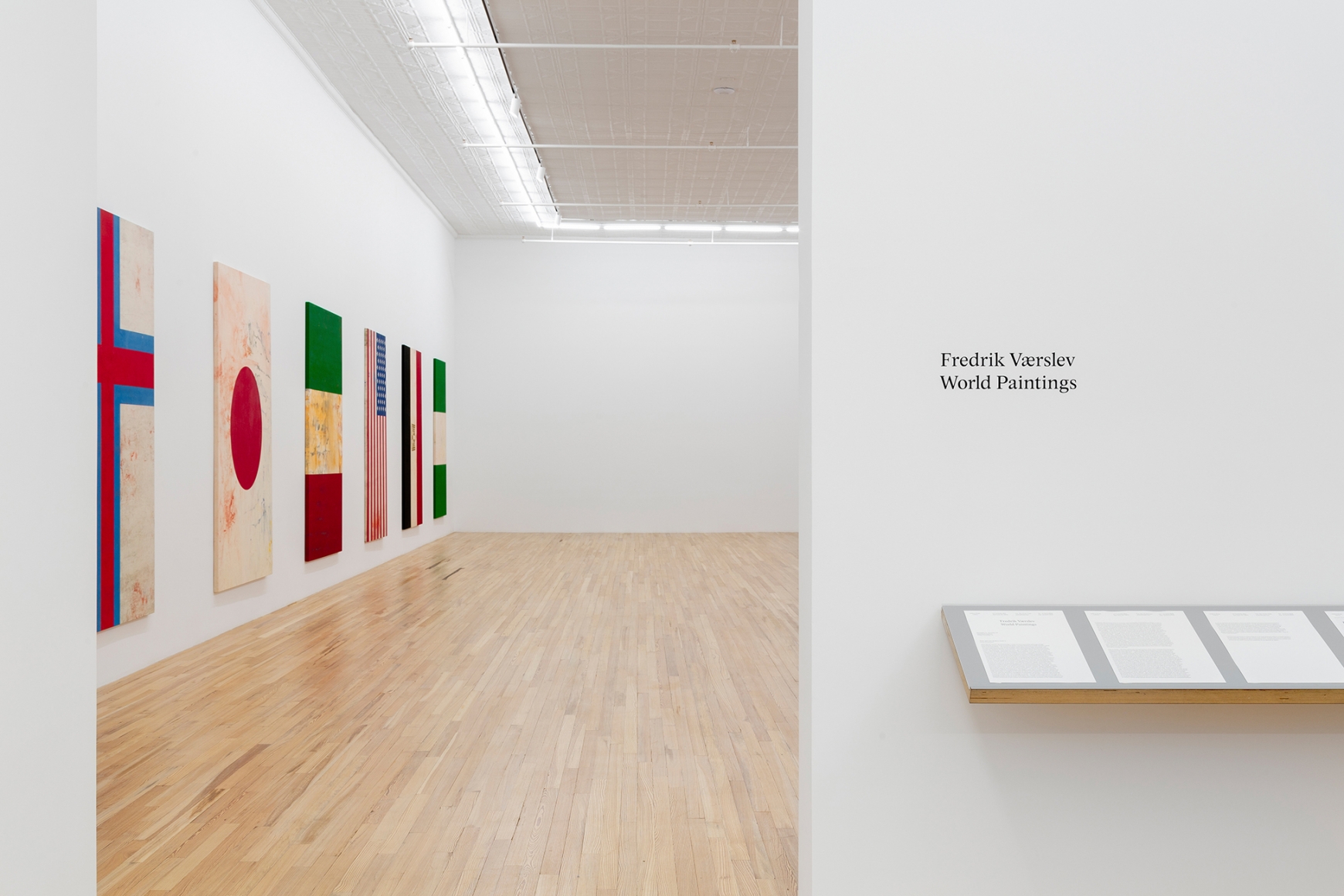Fredrik Værslev, World Paintings, November 13 - December 19, Andrew Kreps Gallery, New York