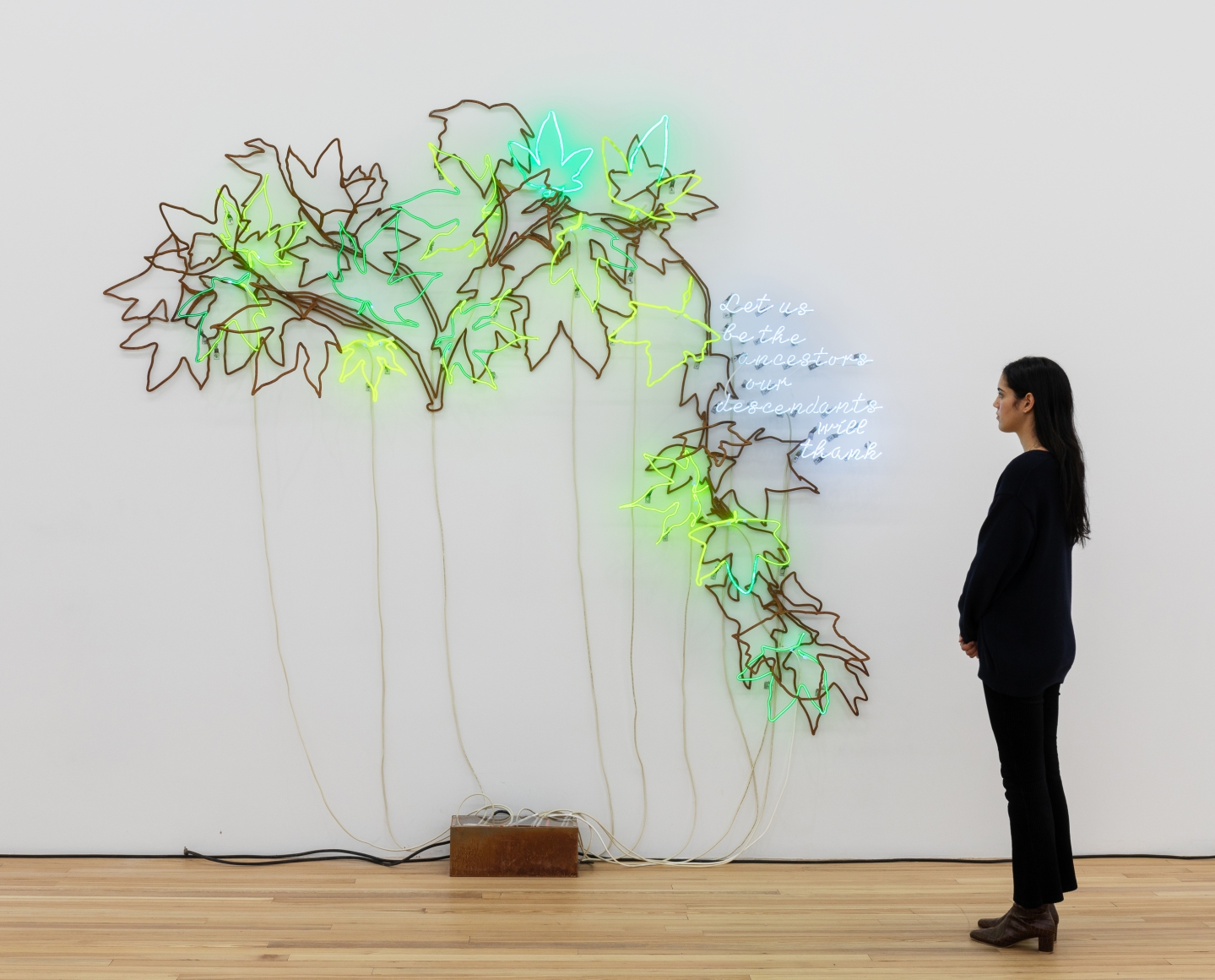 Andrea Bowers, Ecofeminist Sycamore Branches: Let Us Be the Ancestors Our Descendants Will Thank, 2019