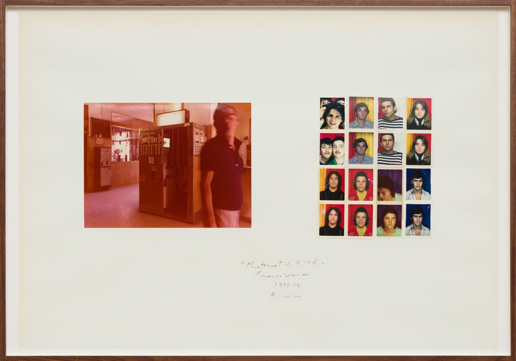 Franco Vaccari Photomatic d'Italia (Rimini), 1973-74