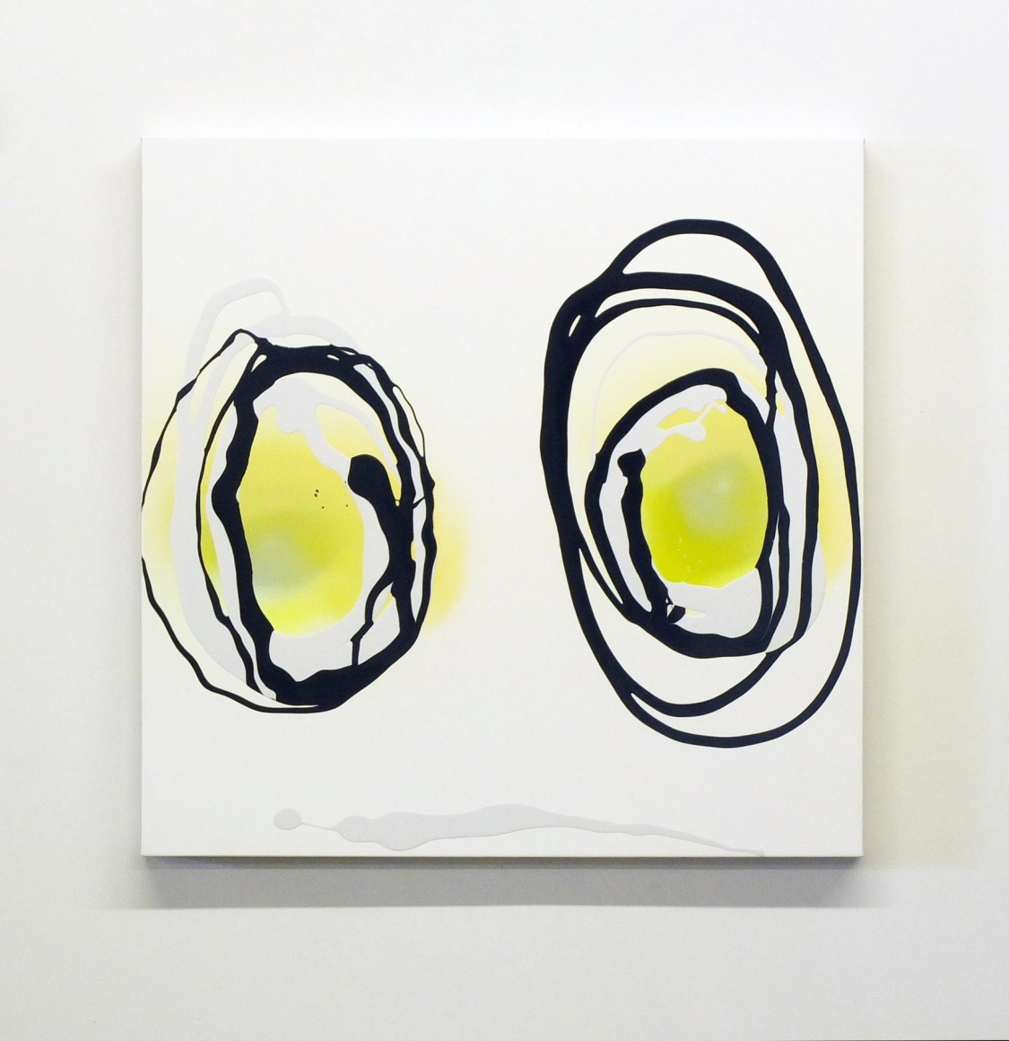 Untitled 2015 Enamel on gessoed panel