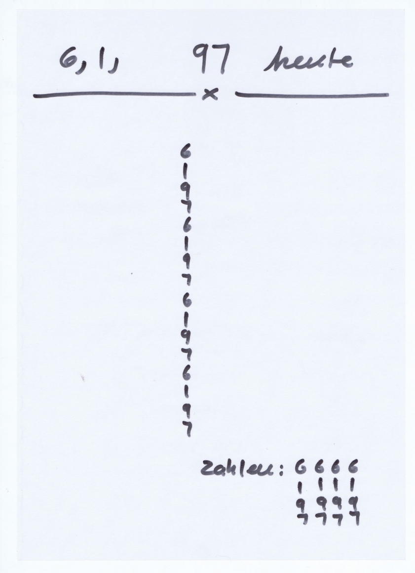 Hanne Darboven, Europa 97