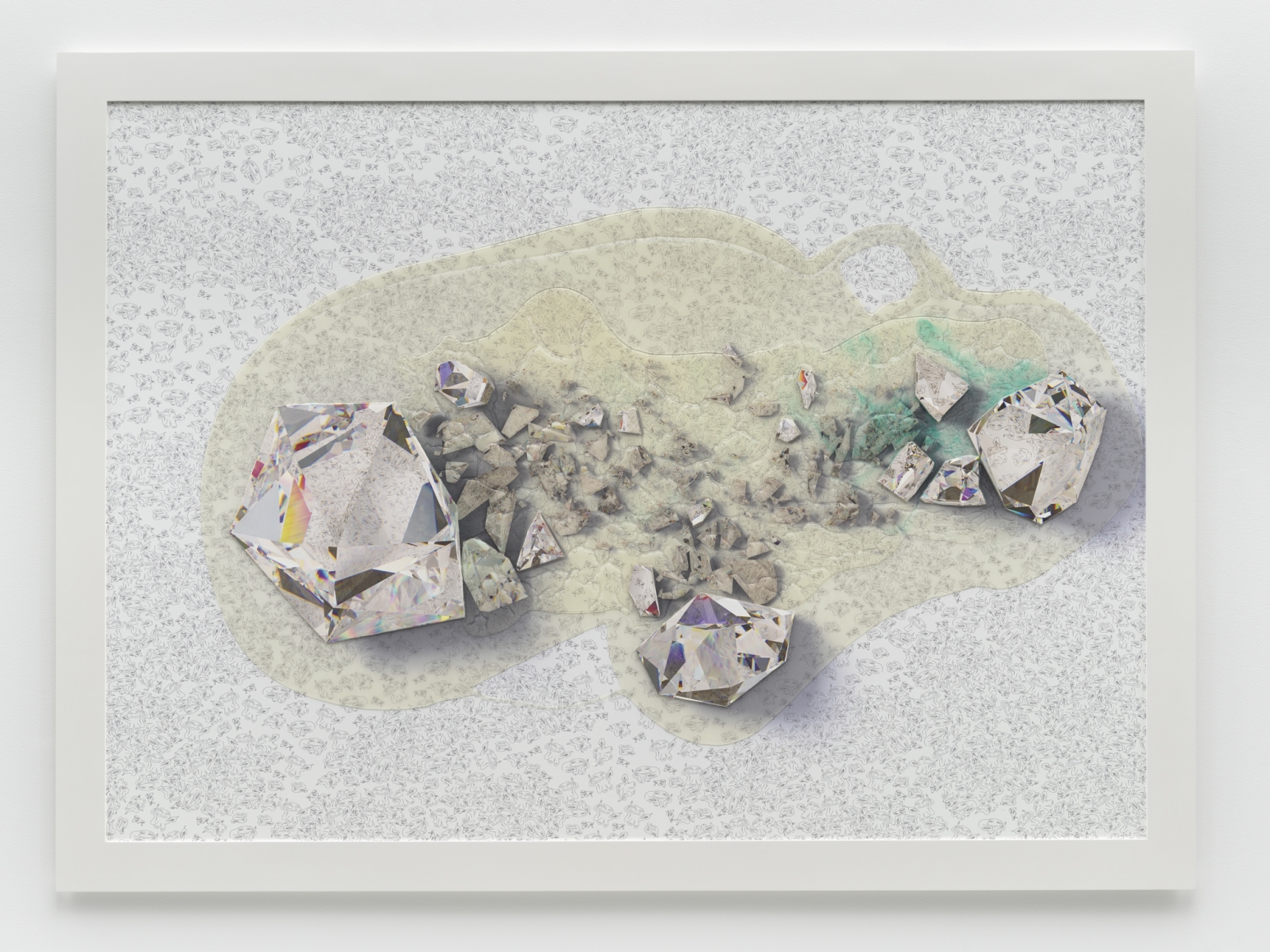 Seth Price, Crystalline Spill Lattice