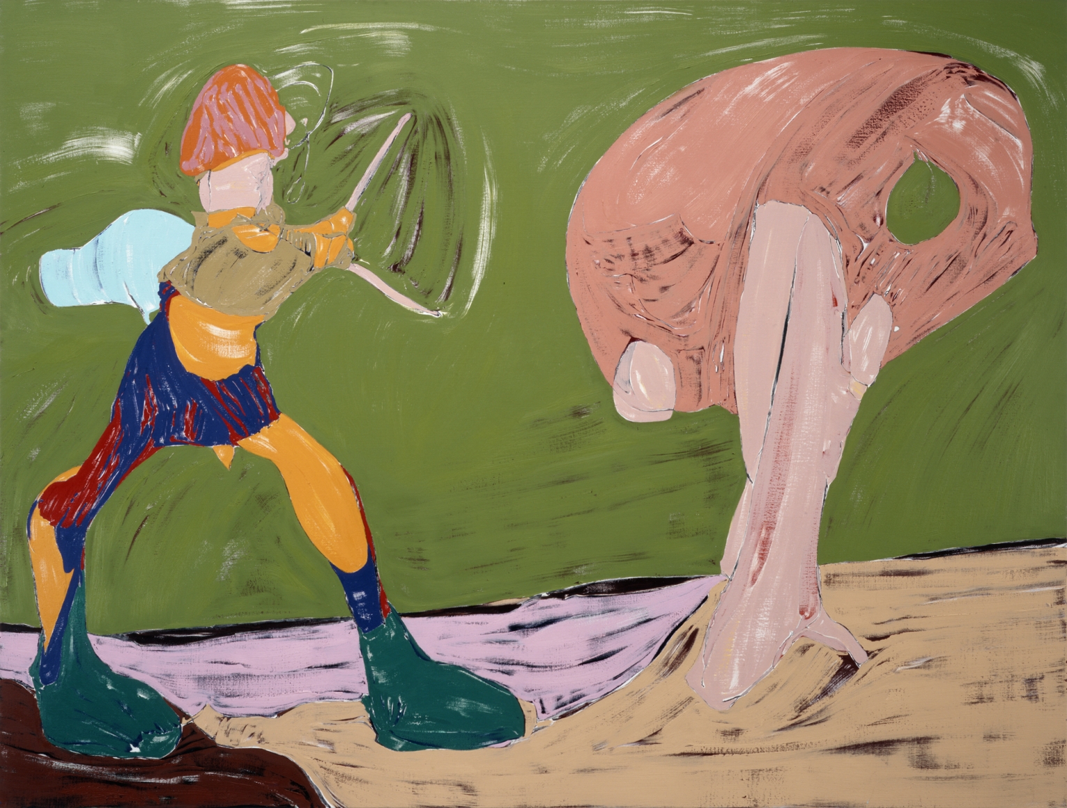 Nicola Tyson, Figure with Tree