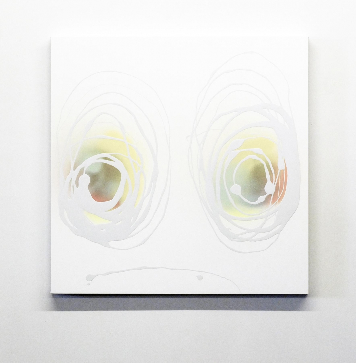 Untitled 2015 Enamel on gessoed panel
