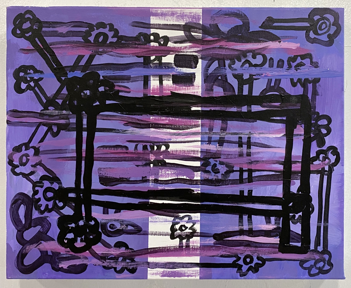 Pam Glick, Joined Pink and Purple, 2020
