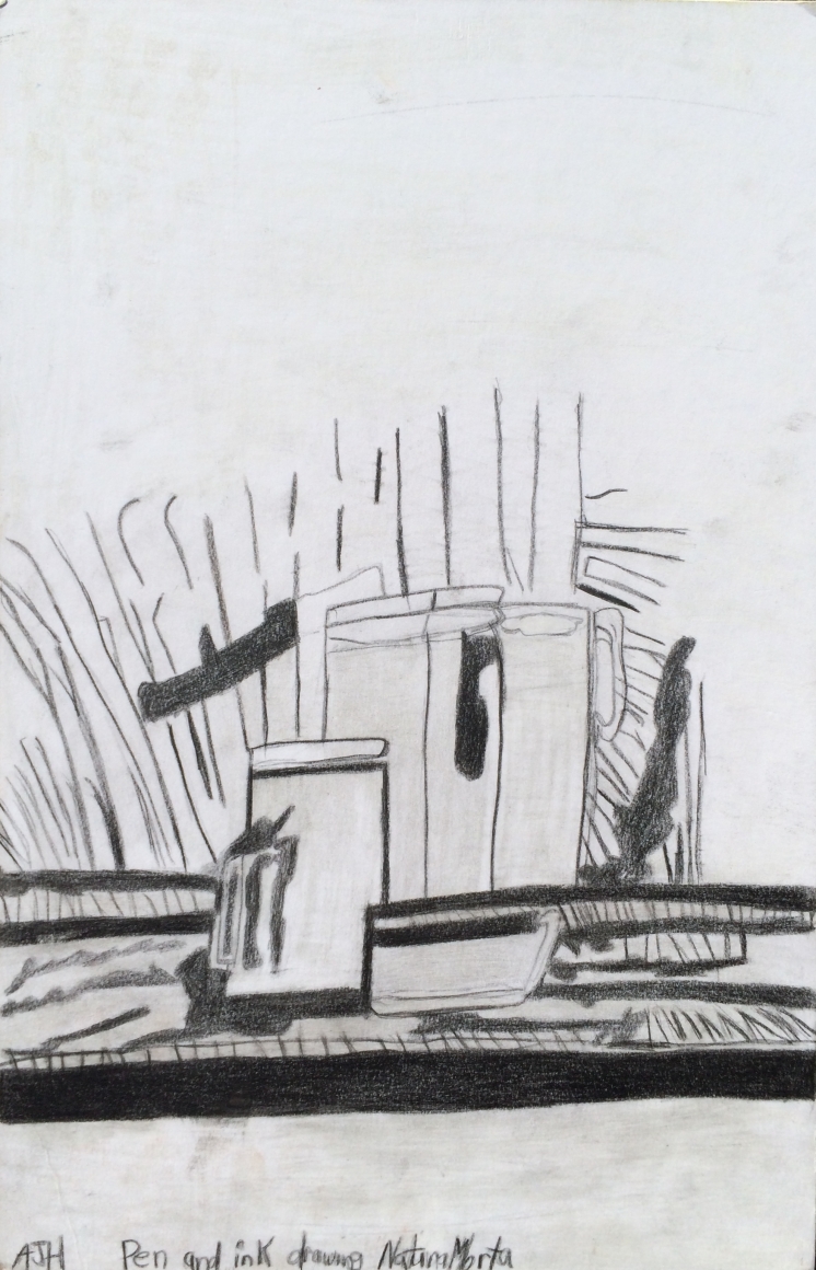 Andrew Hostick, Pen and Ink Drawing Natura Morta, 2013