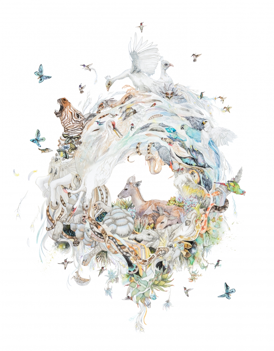 Laura Ball, Pegasus Mandala (Quagga), 2016