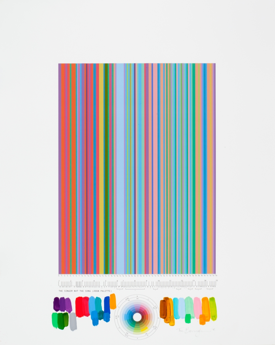 Tim Bavington, Study For "The Singer Not the Song (2008 Palette)", 2008