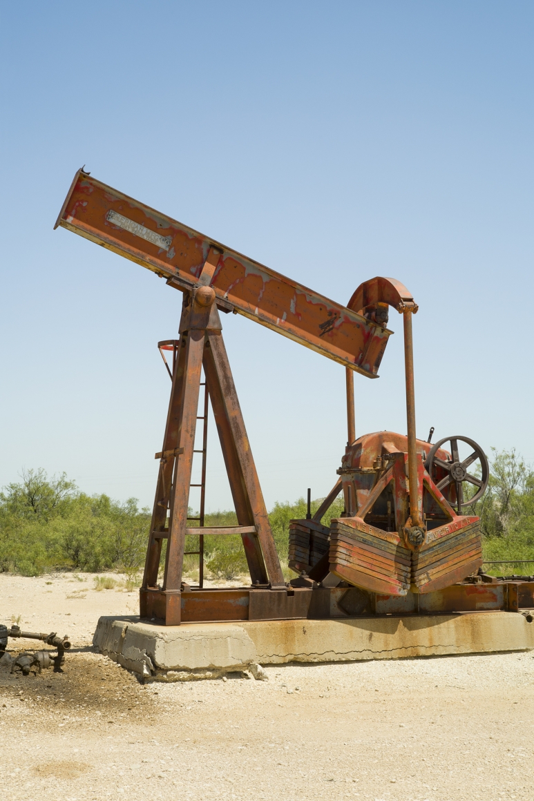 Oil Pump Jacks: McCamey, Texas, from the series, Beneath the Dirt of Great Men