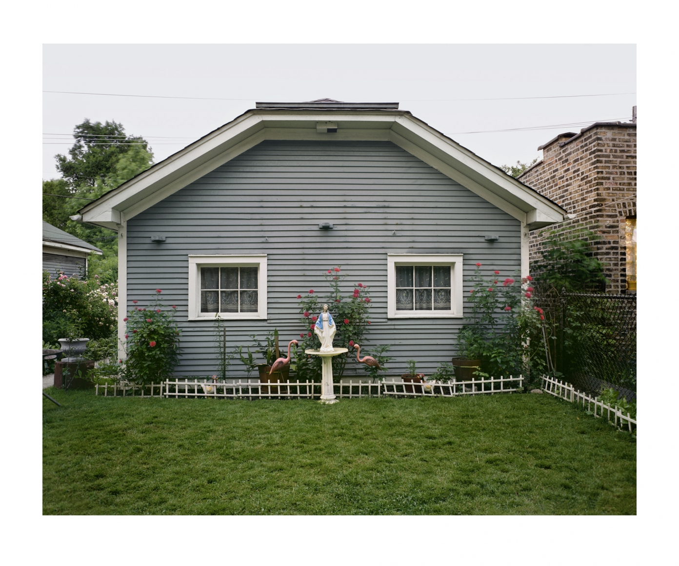 Lawndale yard, 1973, chromogenic print