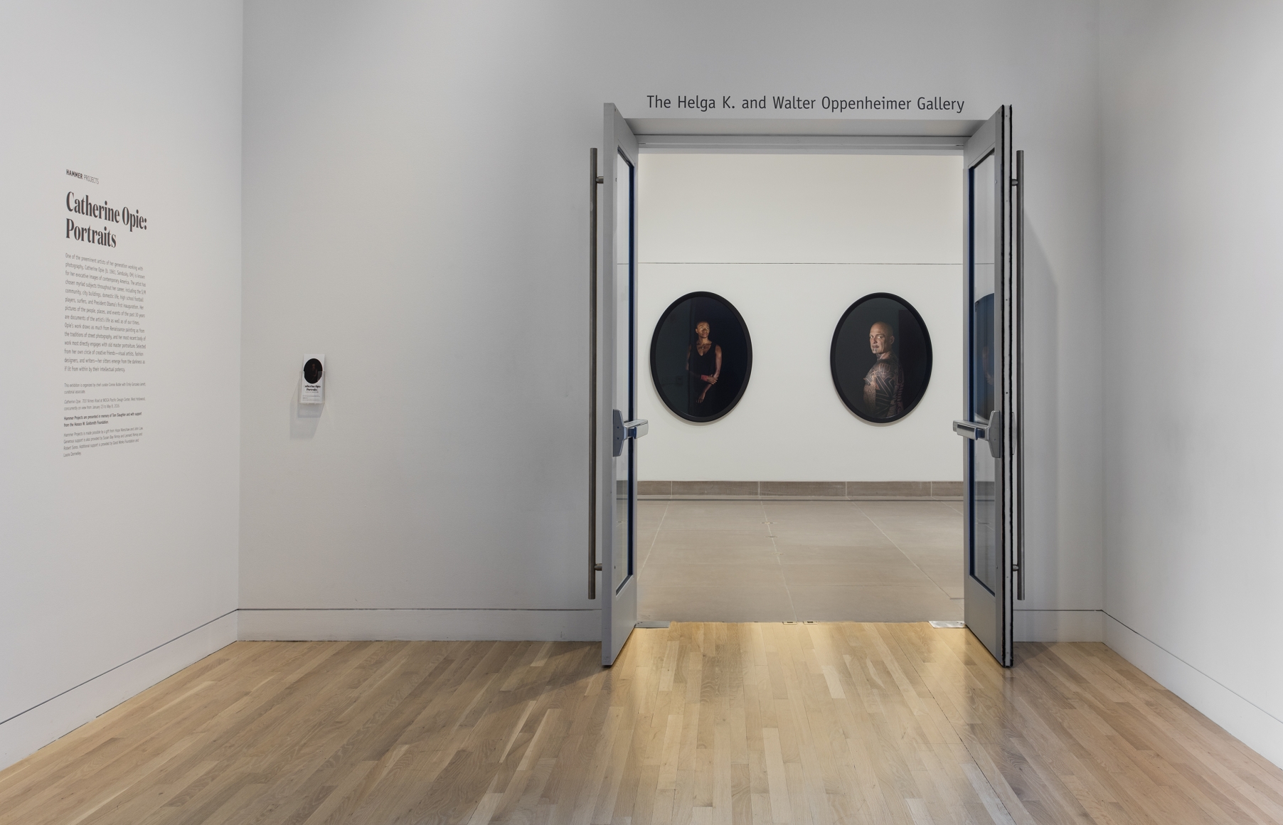 Catherine Opie: Portraits, Installation view, Hammer Museum, Los Angeles, CA