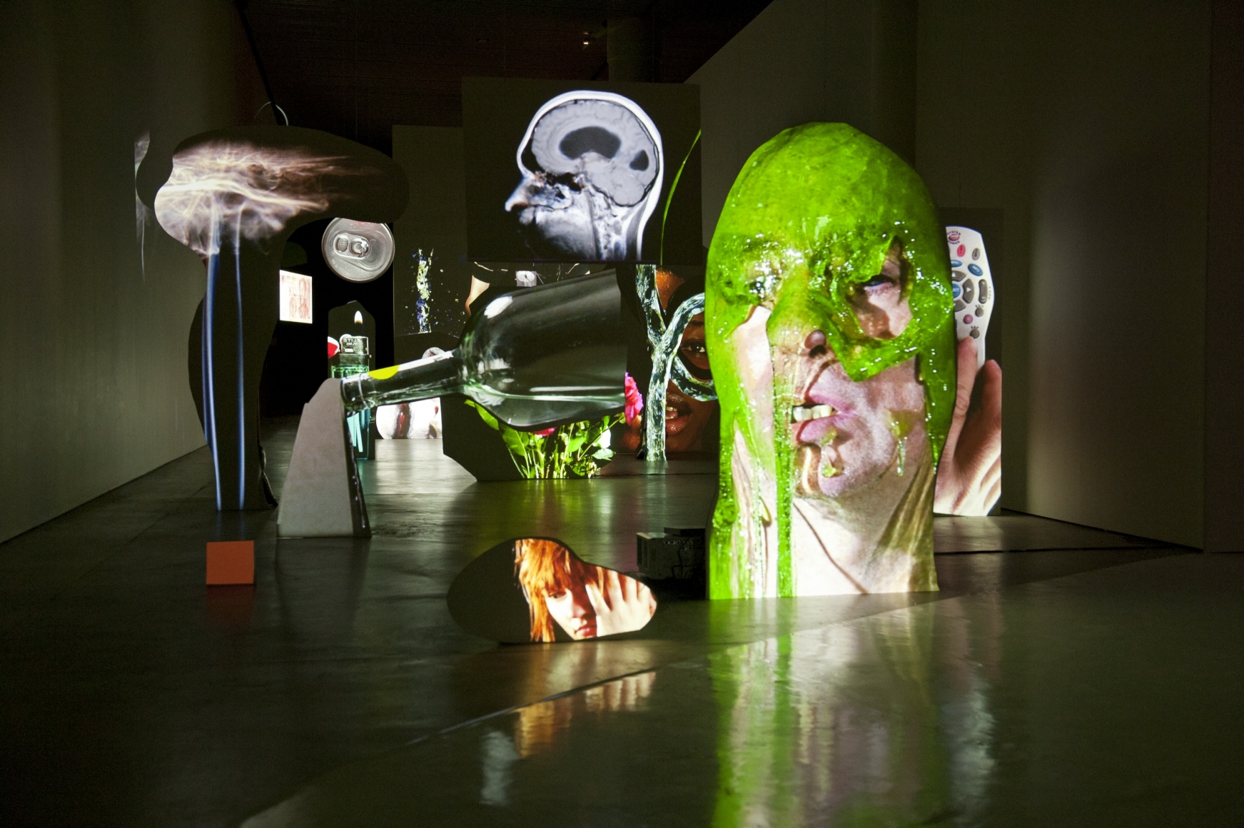 Tony Oursler: Face to Face, Installation view, ARoS Aarhus Kunstmuseum, Denmark, 2012