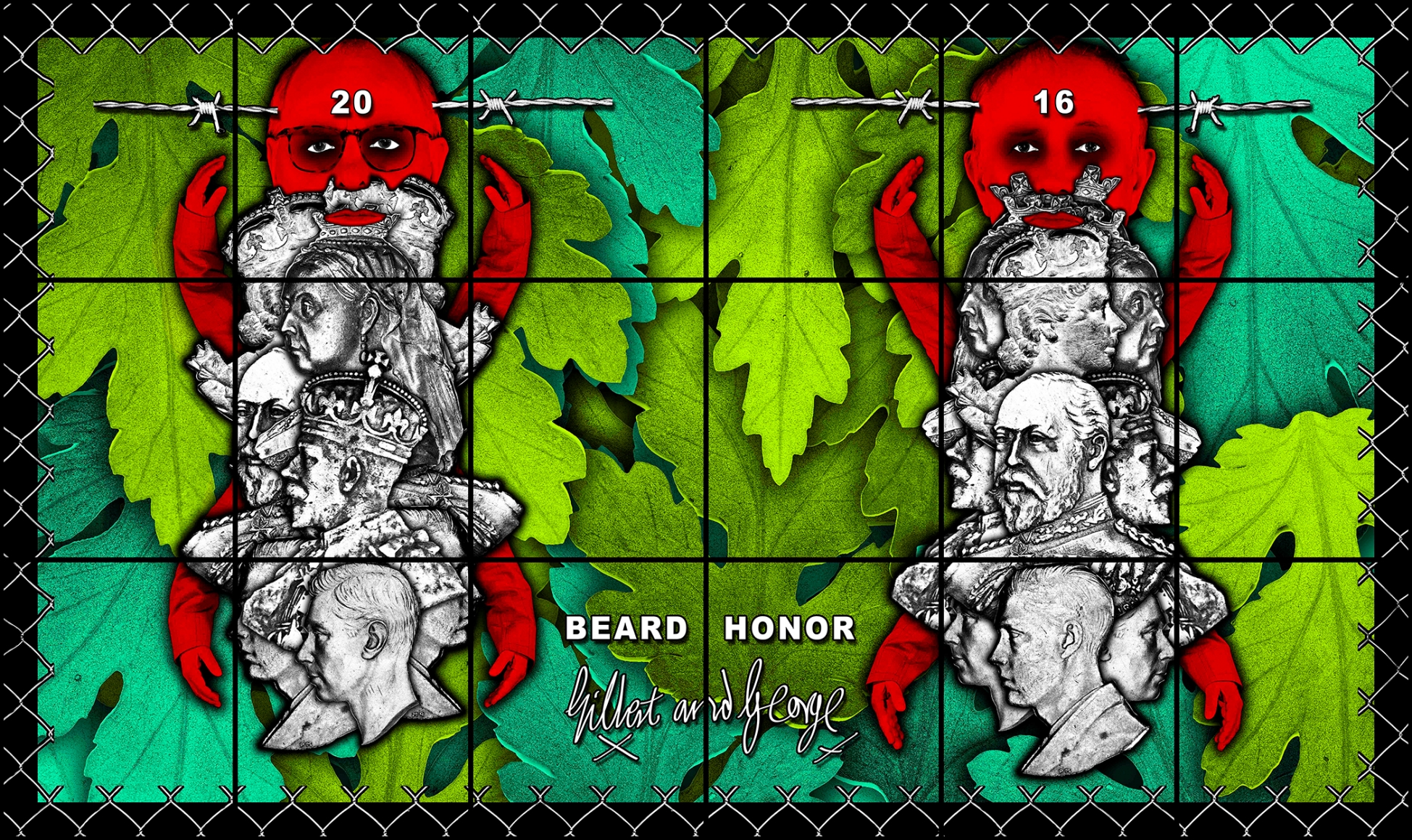 GILBERT & GEORGE, BEARD HONOR, 2016