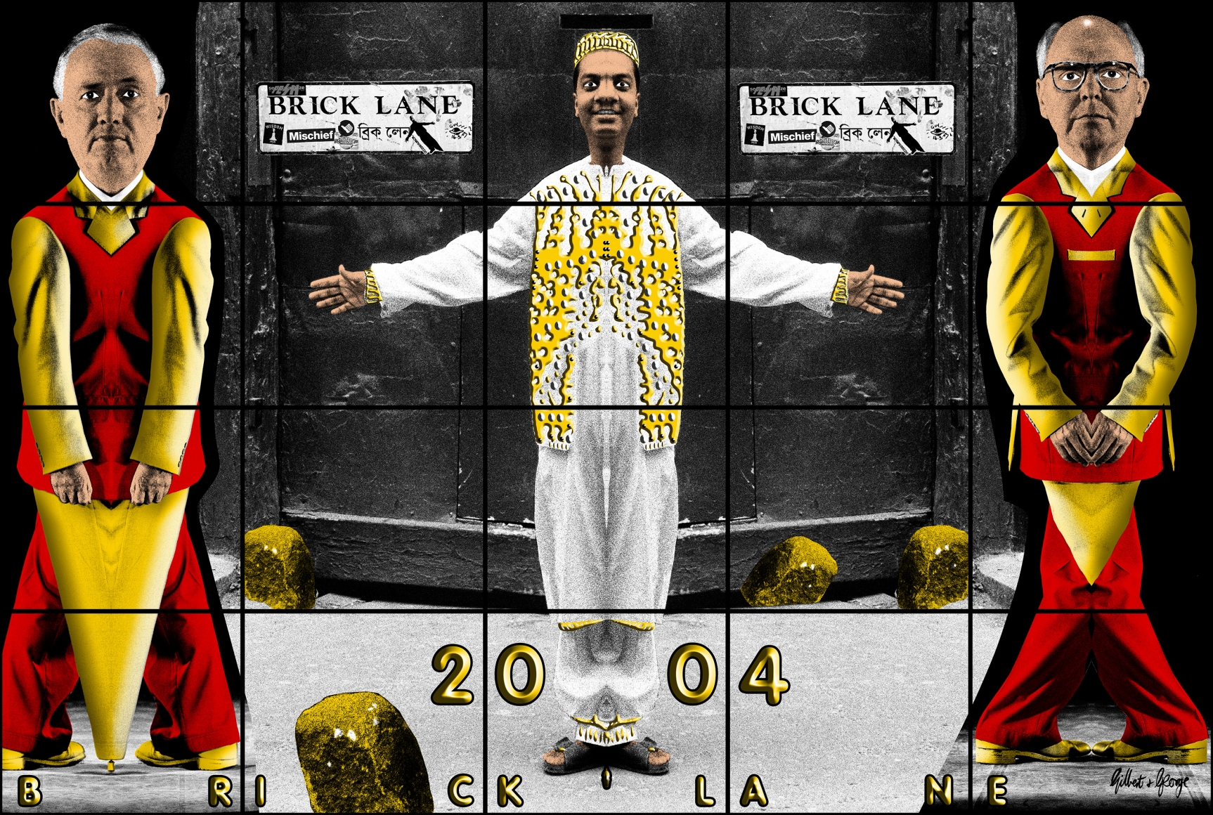 GILBERT & GEORGE, Brick Lane, 2004