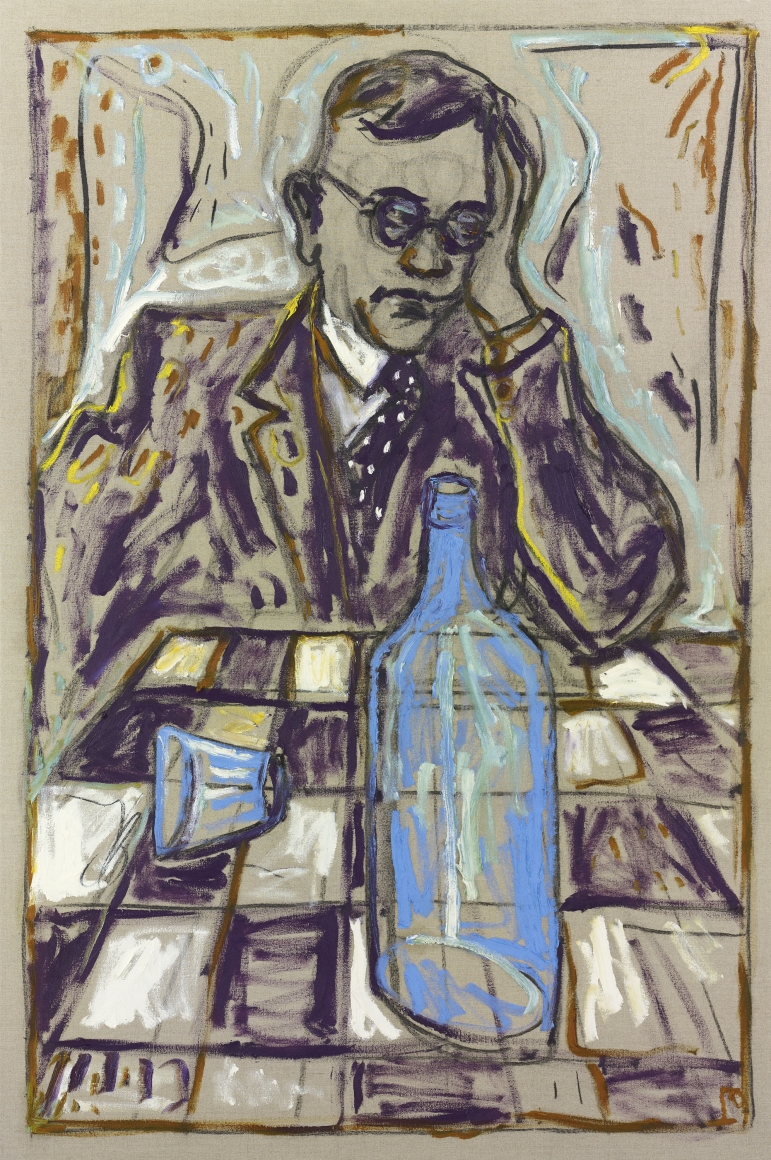BILLY CHILDISH (Fallada) Man with Blue Bottle, 2010